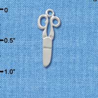 C2499+ - Scissors - Silver Charm (6 charms per package)