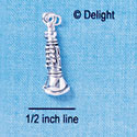C2504 - Clarinet - Silver Charm (6 charms per package)