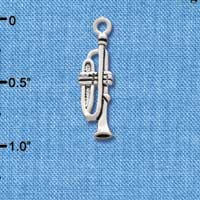 C2508 - Trombone - Silver Charm (6 charms per package)