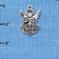 C2519 - Silver Angel - Silver Charm (6 charms per package)