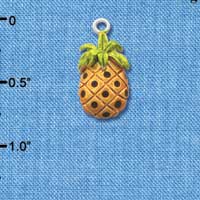 C2531 - Pineapple - Silver Charm (6 charms per package)