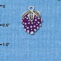 C2533 - Grapes - Silver Charm (6 charms per package)
