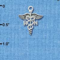 C2535 - Registered Nurse - RN - Silver Charm (6 charms per package)