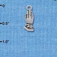 C2538+ - Praying Hands - Silver Charm (3-D) (6 charms per package)