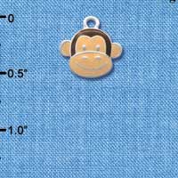 C2618 - Monkey Face - Silver Charm