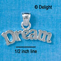 C2658 - Dream - Pendant with bail - Silver Charm