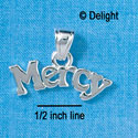 C2661 - Mercy - Pendant with bail - Silver Charm