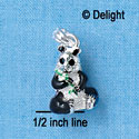 C2711 - Panda - 3-D - Silver Charm