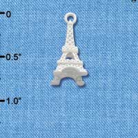 C3337+ - Silver 3-D Eiffel Tower - Silver Charm (6 charms per package)