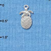 C3417 - Silver Pineapple - Silver Charm (6 charms per package)