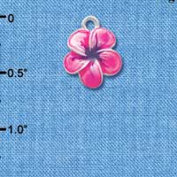 C3578 tlf - Hot Pink and Purple Flower - Silver Charm