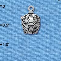 C3743 tlf - Silver Tortoise - Silver Charm (6 per package)