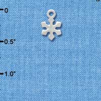 C3778 tlf - Mini Silver Snowflake - Silver Charm (6 per package)