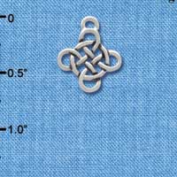 C3779 tlf - Celtic Knot Cross - Silver Charm (6 per package)
