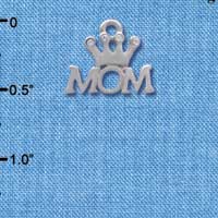 C3826 tlf - Mom with Crown - Silver Charm (6 per package)