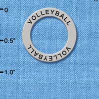 C3918 tlf - Volleyball - Affirmation Message Ring ( 6 per package)