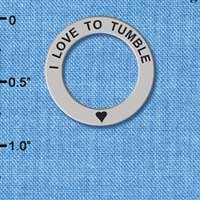 C3983 tlf - I love to Tumble - Affirmation Message Ring (6 per package)