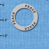 C4041+ tlf - Peace - Affirmation Message Ring (6 per package)