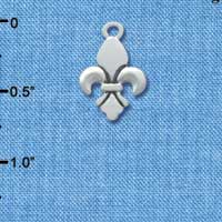 C4408 tlf - Fleur de Lis - Silver Plated Charm (6 per package)