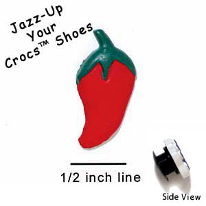 CROC-0029A* - Jalapeno Red Mini (Left & Right) - Crocs<SMALL><SUP>TM</SUP></SMALL> Decoration Charm (12 per package)