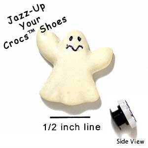 CROC-0041A* - Ghost White Mini (Left & Right) - Crocs<SMALL><SUP>TM</SUP></SMALL> Decoration Charm (12 per package)