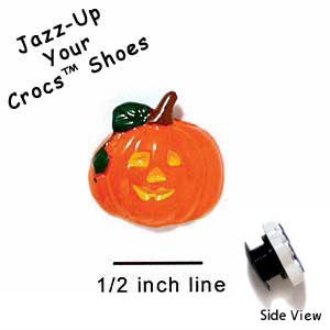 CROC-0057A - Jack O'Lantern Mini - Crocs<SMALL><SUP>TM</SUP></SMALL> Decoration Charm (12 per package)