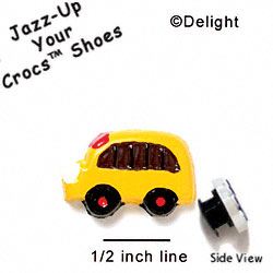 CROC-0067B* - School Bus Yellow Mini (Left & Right) - Crocs<SMALL><SUP>TM</SUP></SMALL> Decoration Charm (12 per package)