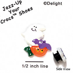 CROC-0841 - Ghost-Pumpkin/Bat/Mini - Crocs<SMALL><SUP>TM</SUP></SMALL> Decoration Charm (12 per package)