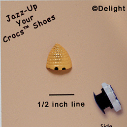 CROC-2634 - Beehive Tan Mini - Crocs<SMALL><SUP>TM</SUP></SMALL> Decoration Charm (12 per package)