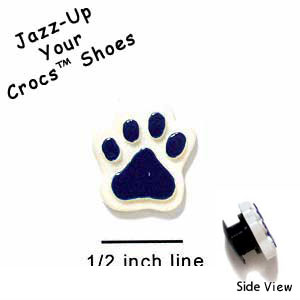 CROC-3158 - Paw Purple Mini - Crocs<SMALL><SUP>TM</SUP></SMALL> Decoration Charm (12 per package)