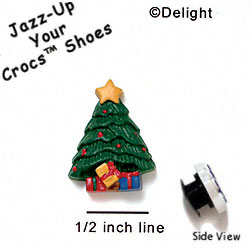 CROC-4476 - Christmas Tree Mini Matte - Crocs<SMALL><SUP>TM</SUP></SMALL> Decoration Charm (12 per package)