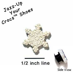 CROC-4948 - Snowflake Mini - Crocs<SMALL><SUP>TM</SUP></SMALL> Decoration Charm (12 per package)