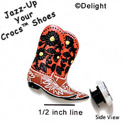 CROC-5461 - Boots Sunflower Small Matte - Crocs<SMALL><SUP>TM</SUP></SMALL> Decoration Charm (12 per package)