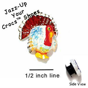 CROC-9499* - Turkey Washed Mini (Left & Right) - Crocs<SMALL><SUP>TM</SUP></SMALL> Decoration Charm (12 per package)