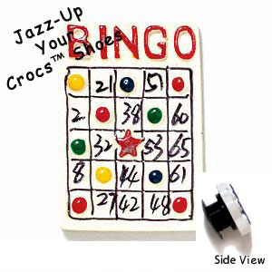 CROC-9705 - Bingo Card Medium - Crocs<SMALL><SUP>TM</SUP></SMALL> Decoration Charm (12 per package)