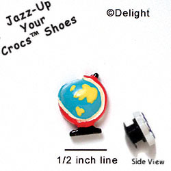 CROC-9732 - Globe Stand Mini - Crocs<SMALL><SUP>TM</SUP></SMALL> Decoration Charm (12 per package)