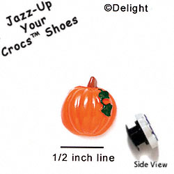 CROC-9749 - Pumpkin Mini - Crocs<SMALL><SUP>TM</SUP></SMALL> Decoration Charm (12 per package)