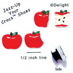 CROC-9798 - Apple Bites Assorted Mini - Crocs<SMALL><SUP>TM</SUP></SMALL> Decoration Charm (12 per package)