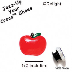 CROC-9801 - Apple Fat Mini - Crocs<SMALL><SUP>TM</SUP></SMALL> Decoration Charm (12 per package)