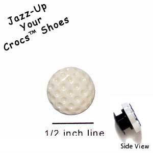 CROC-9862 - Golf Ball Mini - Crocs<SMALL><SUP>TM</SUP></SMALL> Decoration Charm (12 per package)