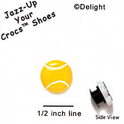 CROC-9865 - Tennis Ball Yellow Mini - Crocs<SMALL><SUP>TM</SUP></SMALL> Decoration Charm (12 per package)