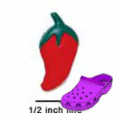 CROC-0029A* - Jalapeno Red Mini (Left & Right) - Crocs<SMALL><SUP>TM</SUP></SMALL> Decoration Charm (12 per package)