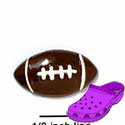 CROC-0036D - Football Medium - Crocs<SMALL><SUP>TM</SUP></SMALL> Decoration Charm (12 per package)