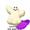 CROC-0041A* - Ghost White Mini (Left & Right) - Crocs<SMALL><SUP>TM</SUP></SMALL> Decoration Charm (12 per package)