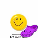 CROC-0054A - Smiley Face Mini - Crocs<SMALL><SUP>TM</SUP></SMALL> Decoration Charm (12 per package)