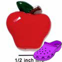 CROC-0127A - Apple Red Medium - Crocs<SMALL><SUP>TM</SUP></SMALL> Decoration Charm (12 per package)