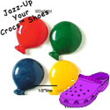 CROC-0227 - Balloon-Brite/4 Assorted - Crocs<SMALL><SUP>TM</SUP></SMALL> Decoration Charm (12 per package)