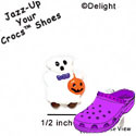 CROC-0528* - Ghost Bear Mini (Left & Right) - Crocs<SMALL><SUP>TM</SUP></SMALL> Decoration Charm (12 per package)