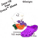 CROC-0841 - Ghost-Pumpkin/Bat/Mini - Crocs<SMALL><SUP>TM</SUP></SMALL> Decoration Charm (12 per package)