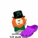 CROC-1156 - Irishman Face Mini - Crocs<SMALL><SUP>TM</SUP></SMALL> Decoration Charm (12 per package)